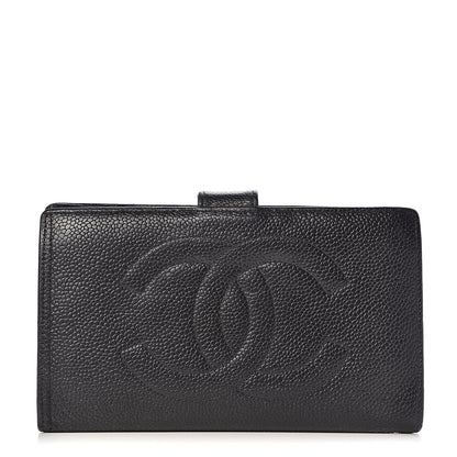 Chanel Caviar Timeless CC French Wallet Black 1 of 10