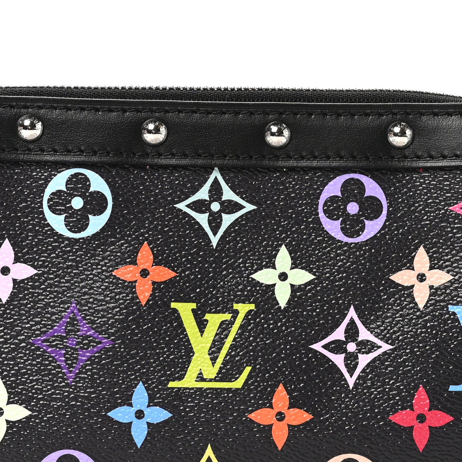Louis Vuitton LV X TM Monogram Multicolor Pochette Accessories Black 7 of 10