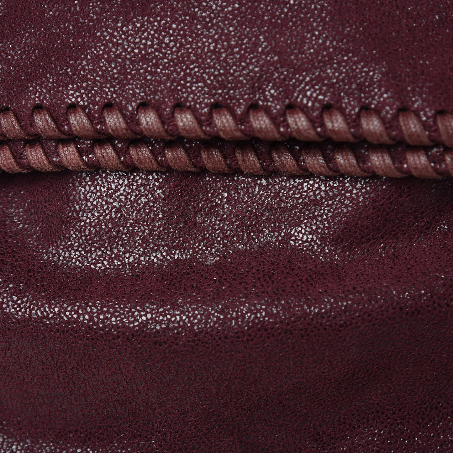 Shaggy Deer Big Falabella Tote Plum