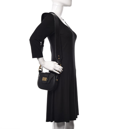 Christian Dior Calfskin Mini D Fence Saddle Bag Black 2 of 12