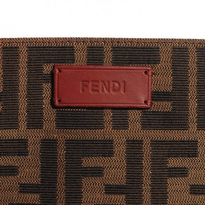 Fendi Nylon Zucca Shopping Tote Red 6 of 20