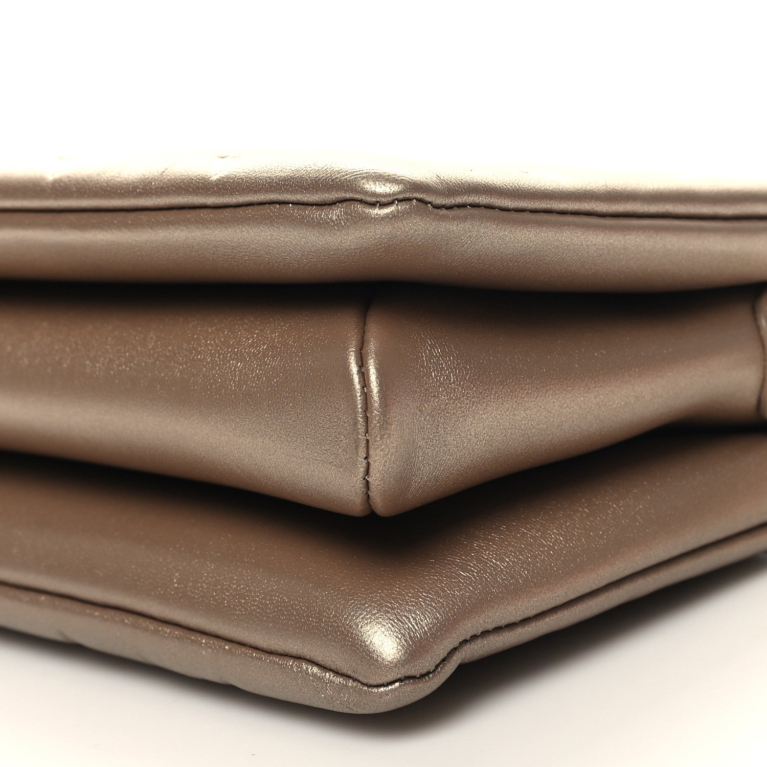 Louis Vuitton Metallic Lambskin Embossed Monogram Coussin BB Light Gold 10 of 10