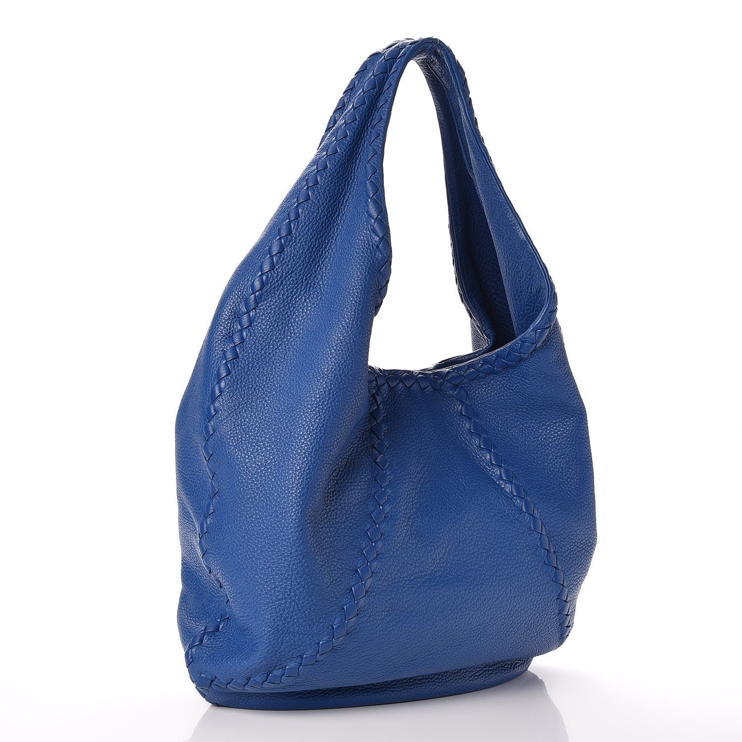Bottega Veneta Cervo Deerskin Large Hobo Signal Blue 3 of 7