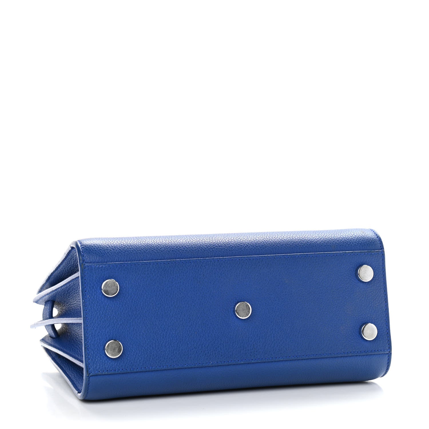 Saint Laurent Grained Calfskin Nano Sac De Jour Royal Blue 3 of 14