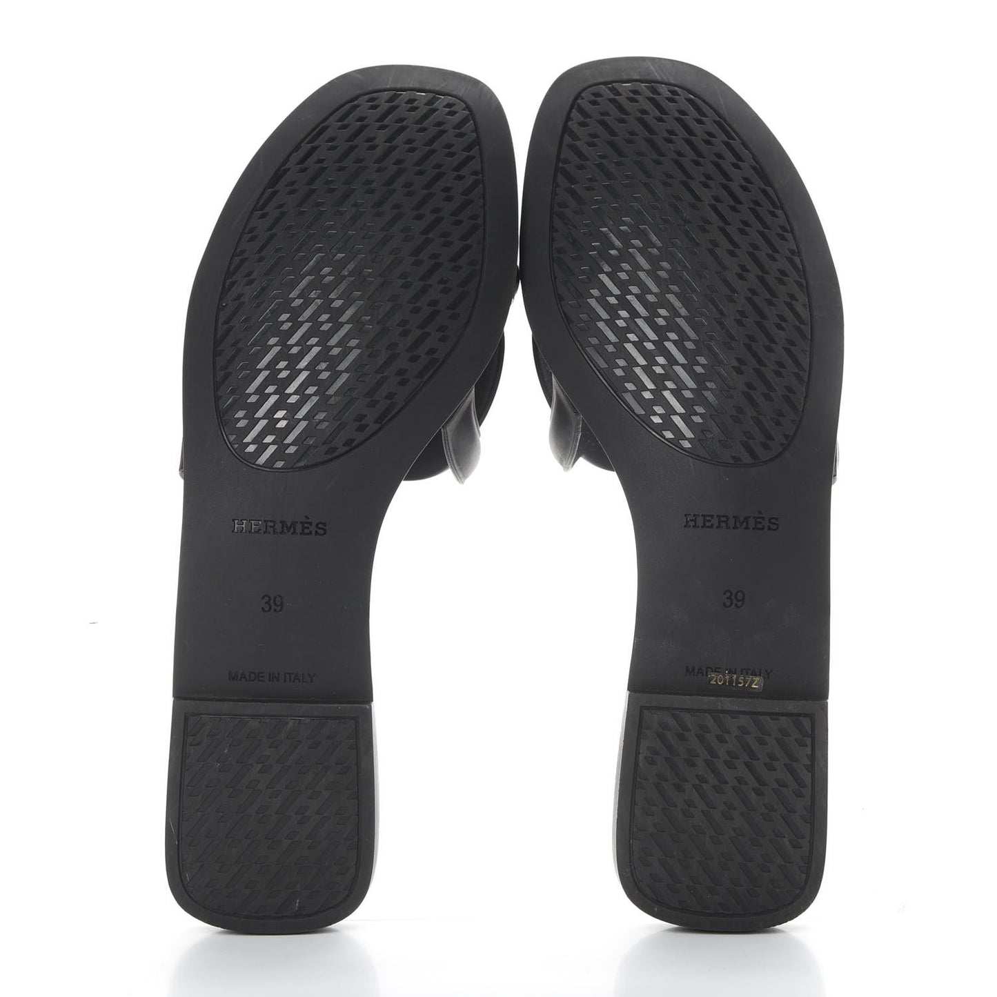 Rubber Aloha Sandals 39 Black