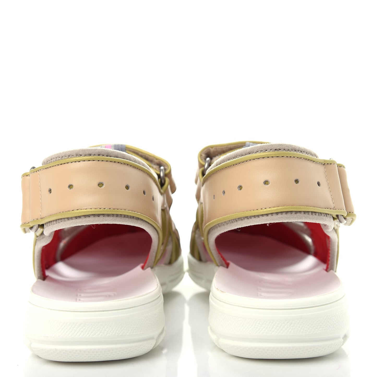 Mesh Fabric Tinsel Sport Sandals 38.5 Loess Sand Box Pink