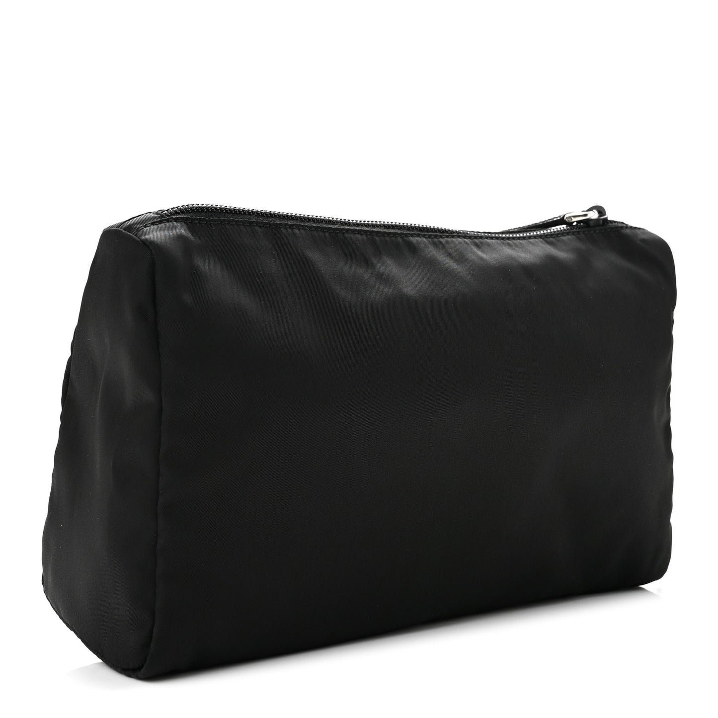Nylon Tessuto Cosmetic Pouch Black