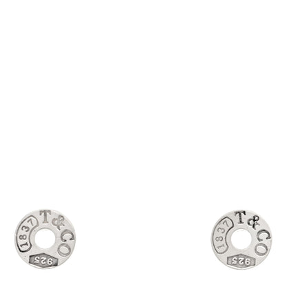 Tiffany Sterling Silver 1837 Circle Earrings 1 of 4