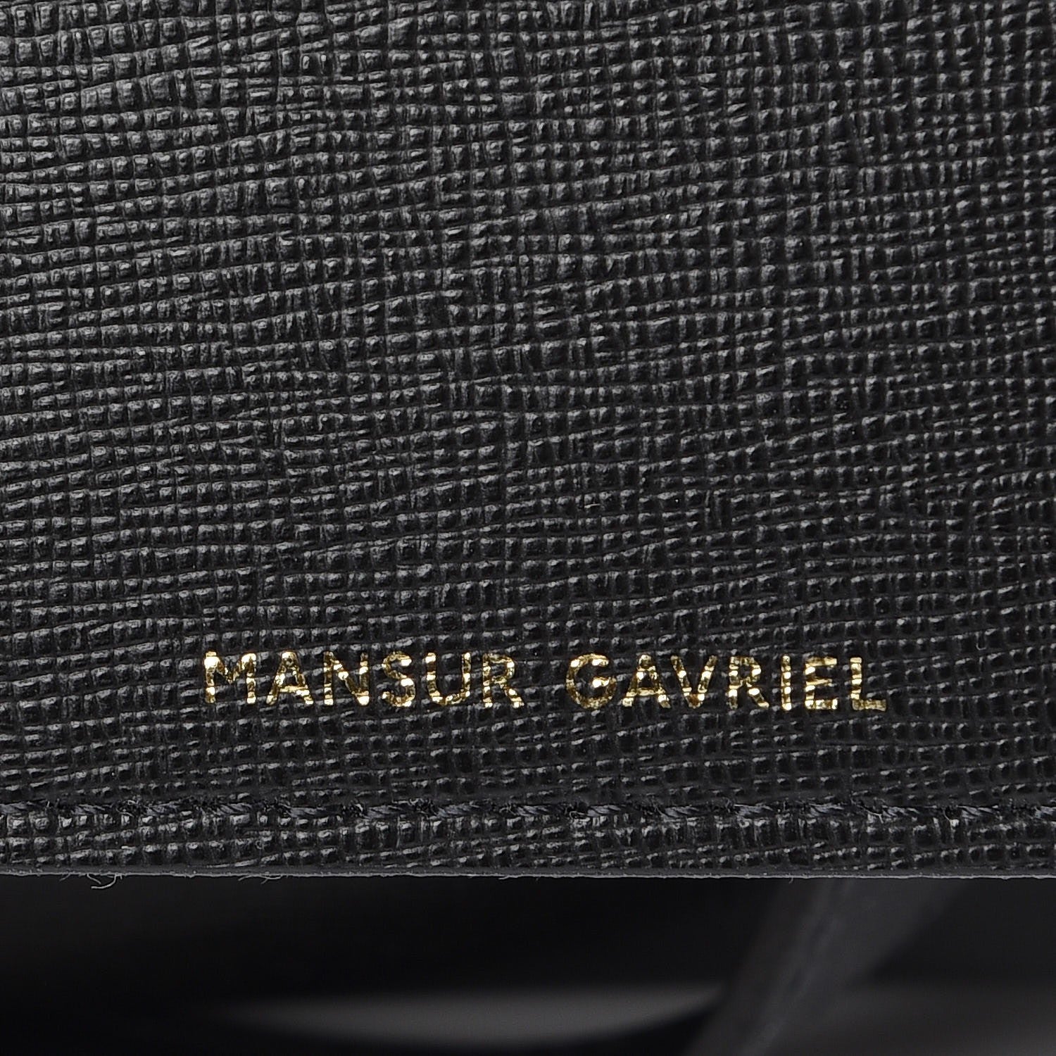 Mansur Gavriel Saffiano Bucket Bag Black Flamma 7 of 13