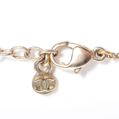 Chanel Baguette Crystal CC Pendant Necklace Rose 3 of 5