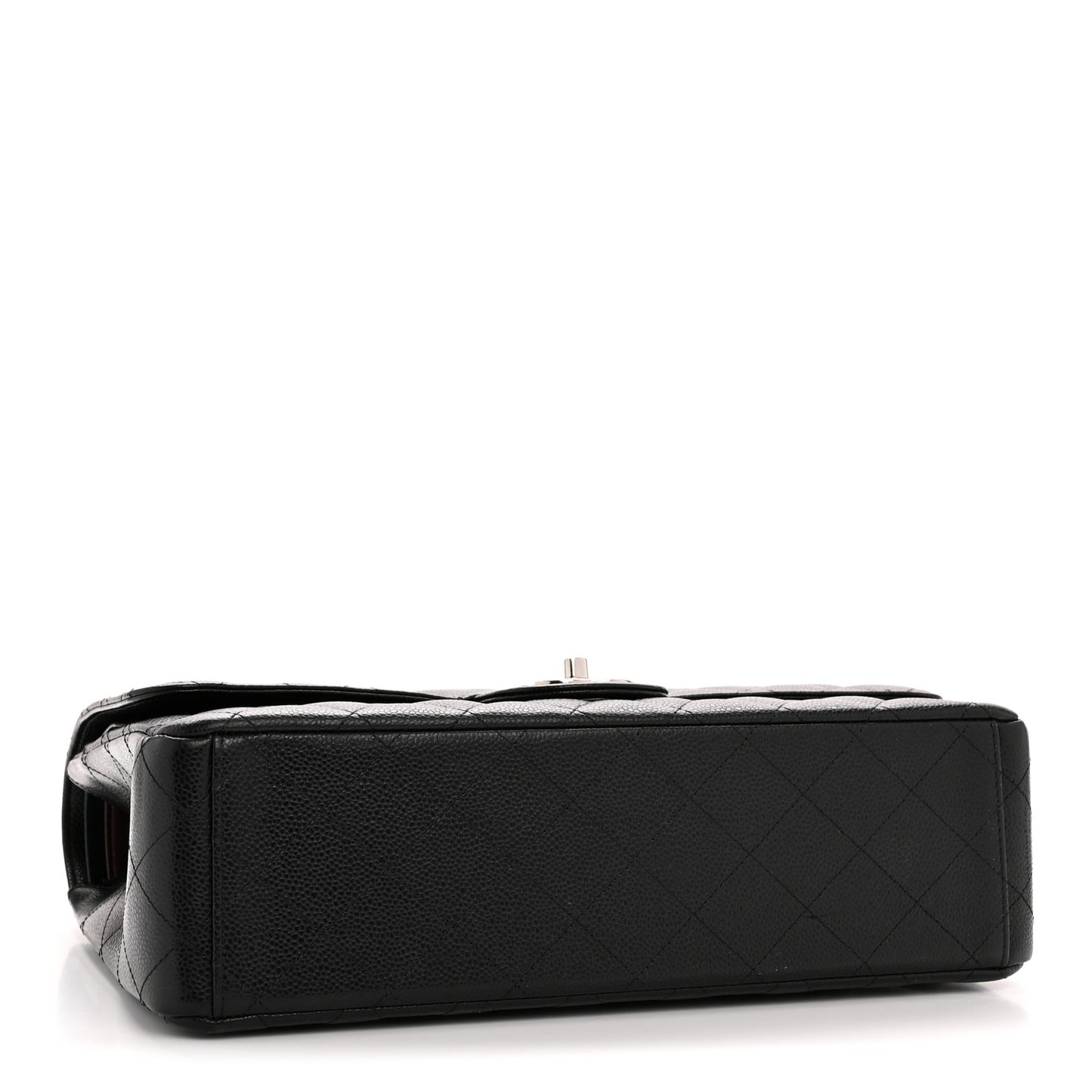 Caviar Quilted Maxi Double Flap Black