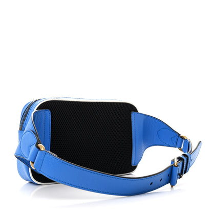 Gucci X ADIDAS Textured Dollar Calfskin Belt Bag Blue 3 of 10