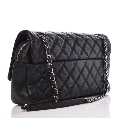 Chanel Caviar Quilted Jumbo Easy Flap Black 3 of 15