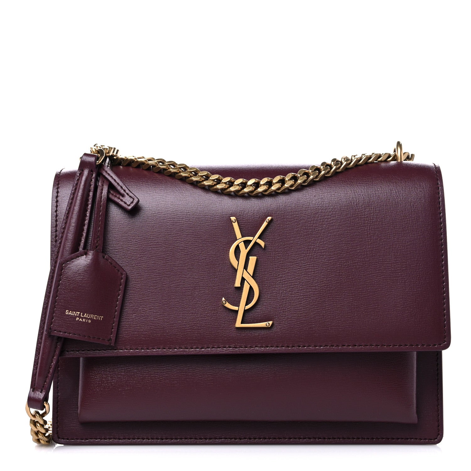 Saint Laurent Calfskin Medium Monogram Sunset Pallisandre 1 of 9