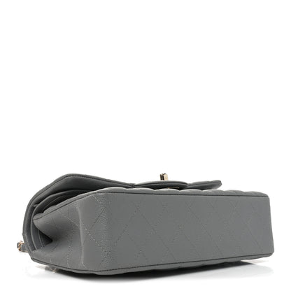 Chanel Caviar Quilted Small Double Flap Grey 4 of 11