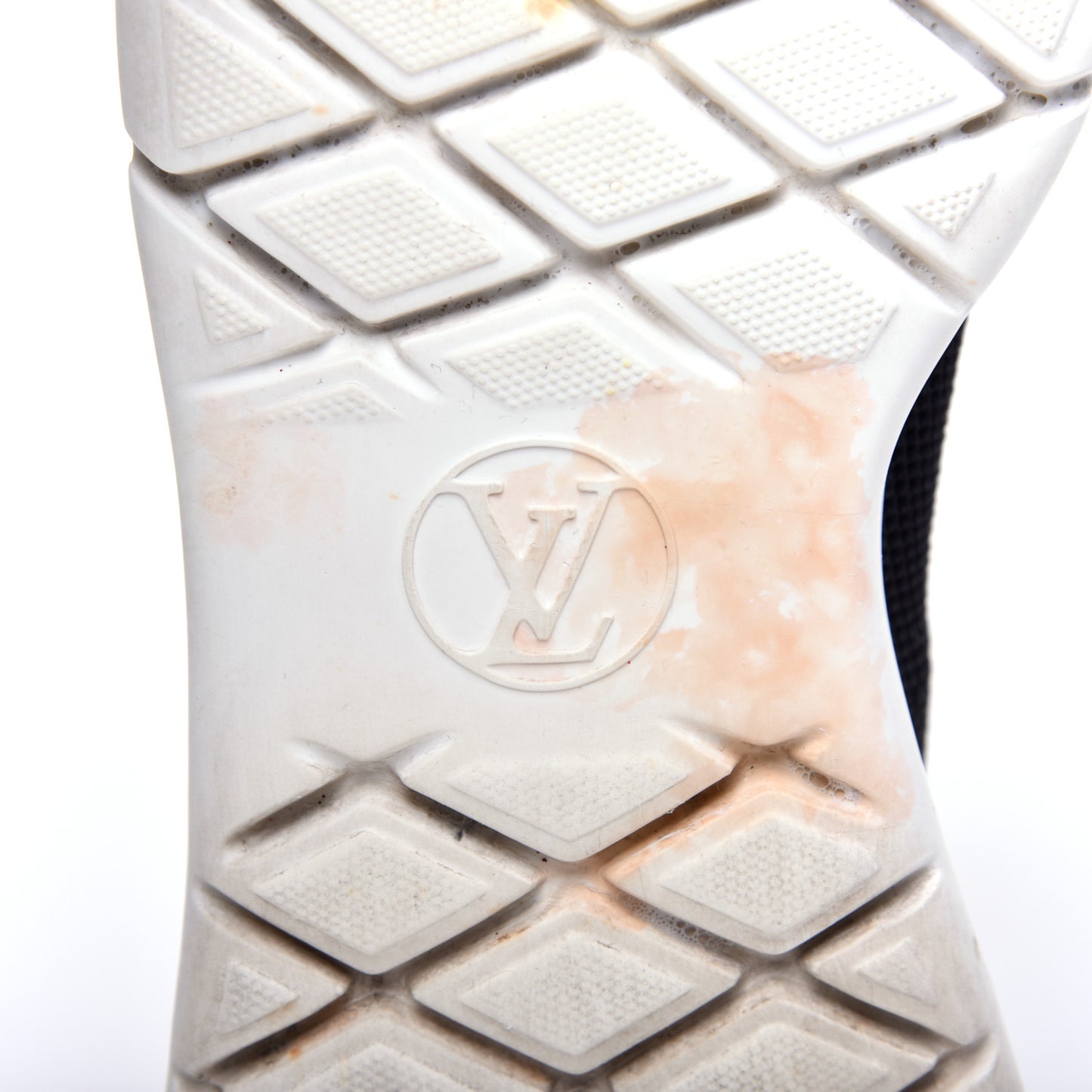 Stretch Fabric LV Black Heart Sock Sneaker 39 Black