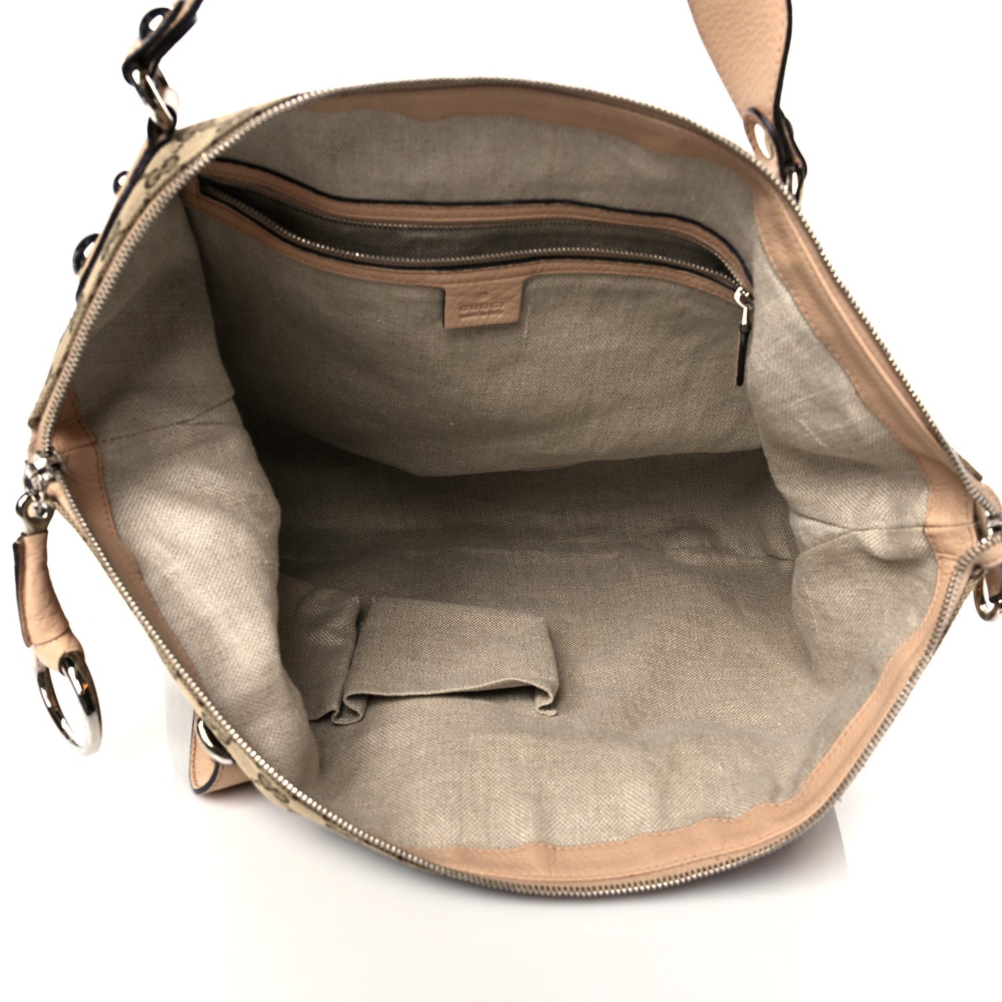 Monogram Large Icon Bit Hobo Tan