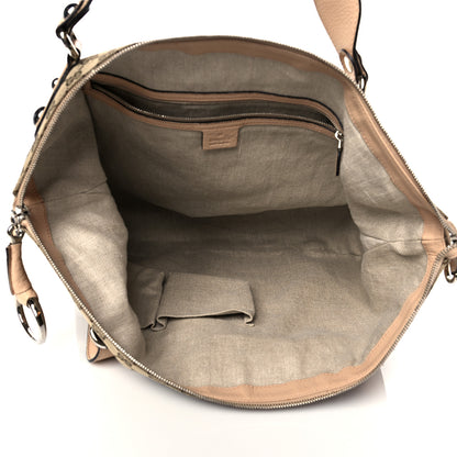 Gucci Monogram Large Icon Bit Hobo Tan 4 of 10