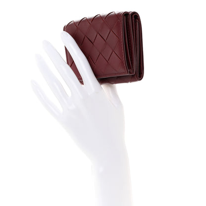 Bottega Veneta Nappa Intrecciato Trifold Wallet Bordeaux 2 of 8