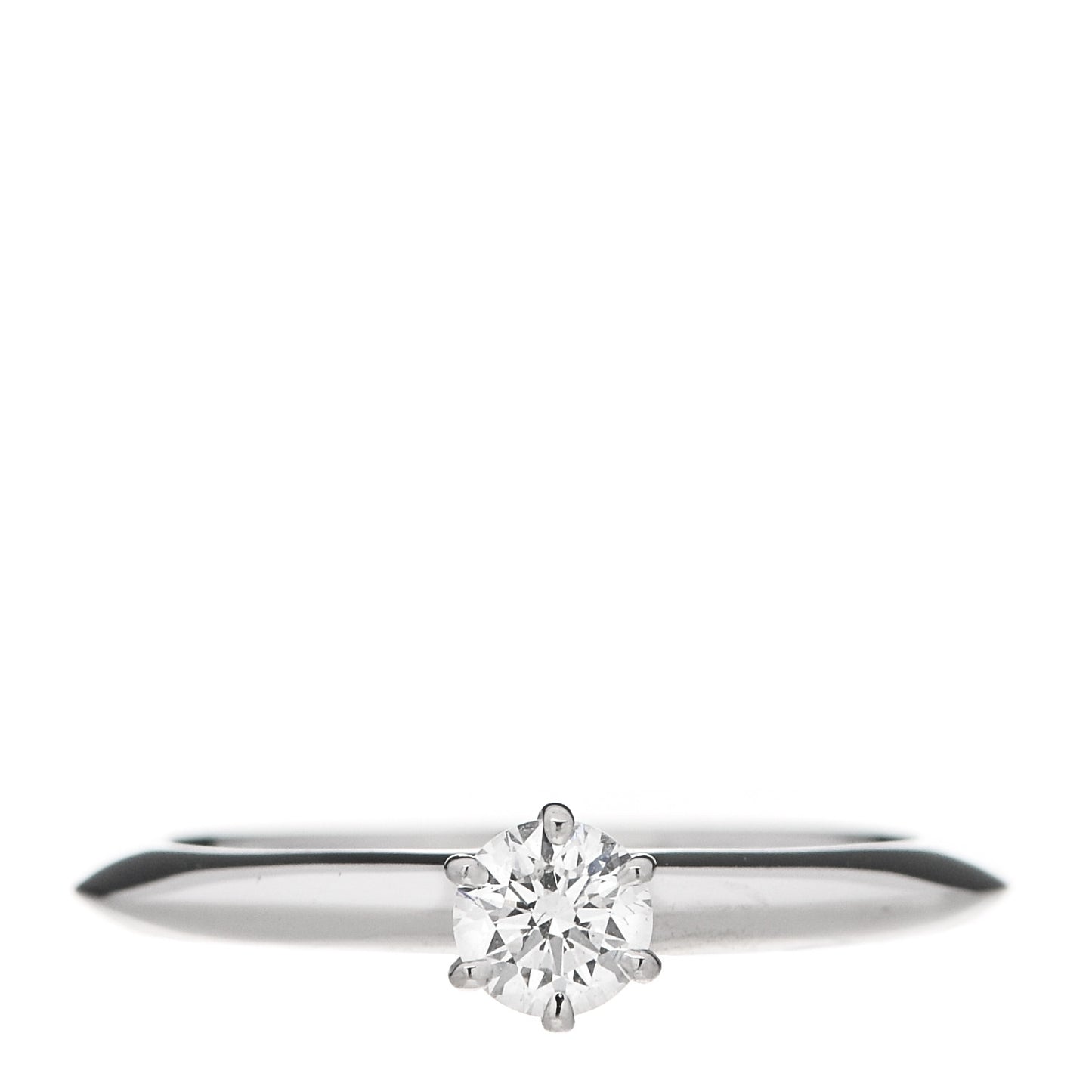 Platinum Diamond .24ct Solitaire Engagement Ring 49 5