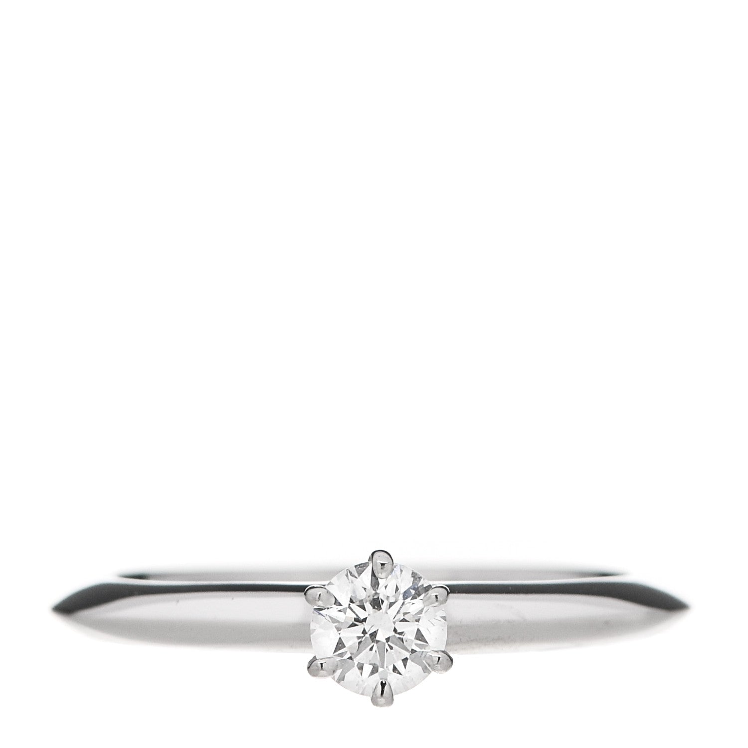 Tiffany Platinum Diamond .24ct Solitaire Engagement Ring 49 5 1 of 6