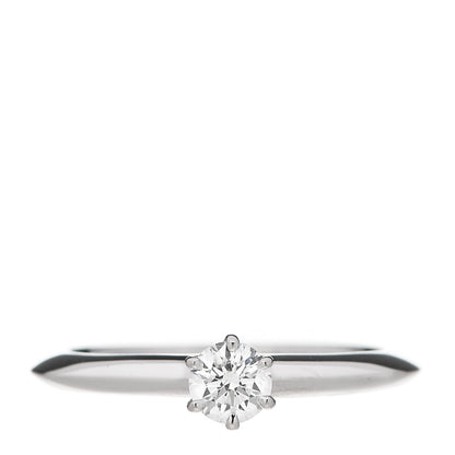 Tiffany Platinum Diamond .24ct Solitaire Engagement Ring 49 5 1 of 6