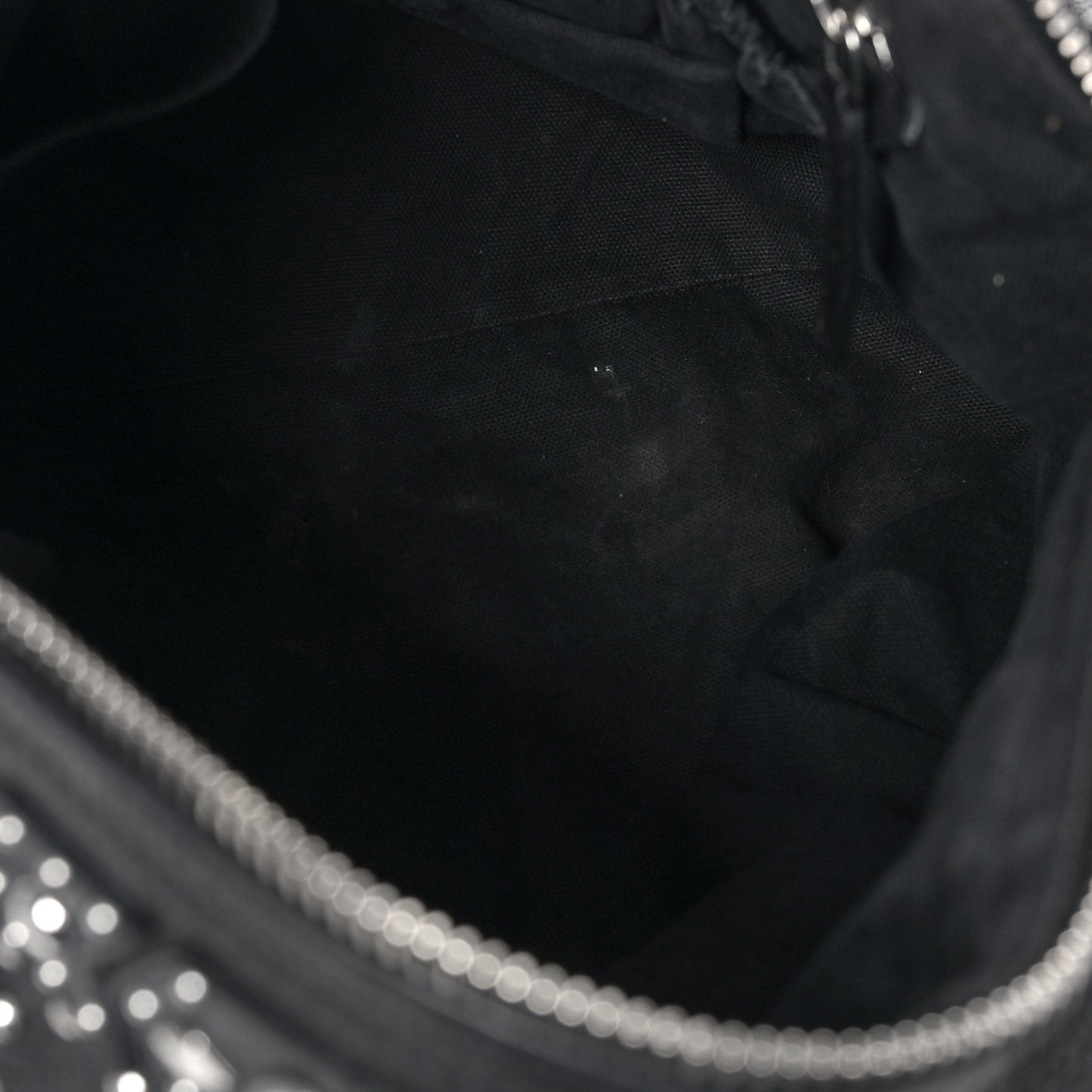 Calfskin Studded Small Pandora Black