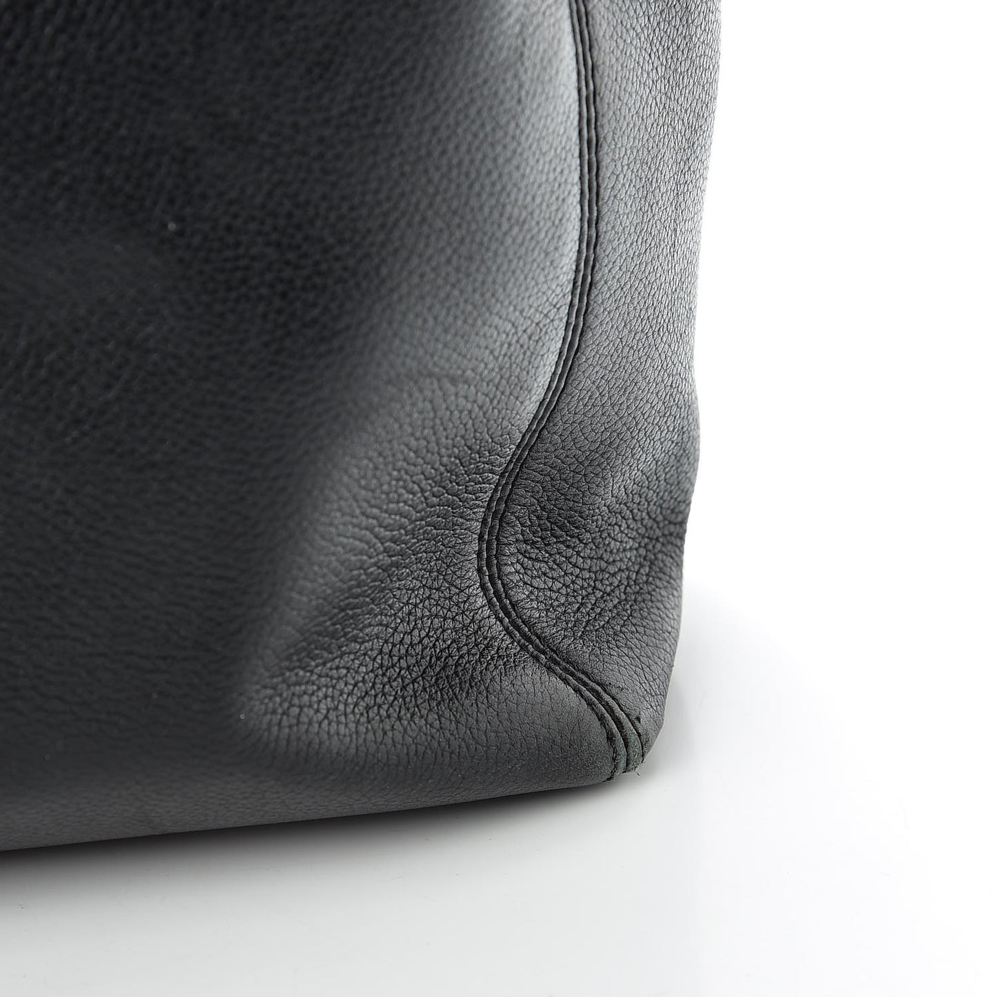 Calfskin Tall Cerf Tote Black