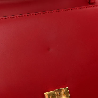 Gucci Calfskin Medium Sylvie Top Handle Bag Hibiscus Red 19 of 19