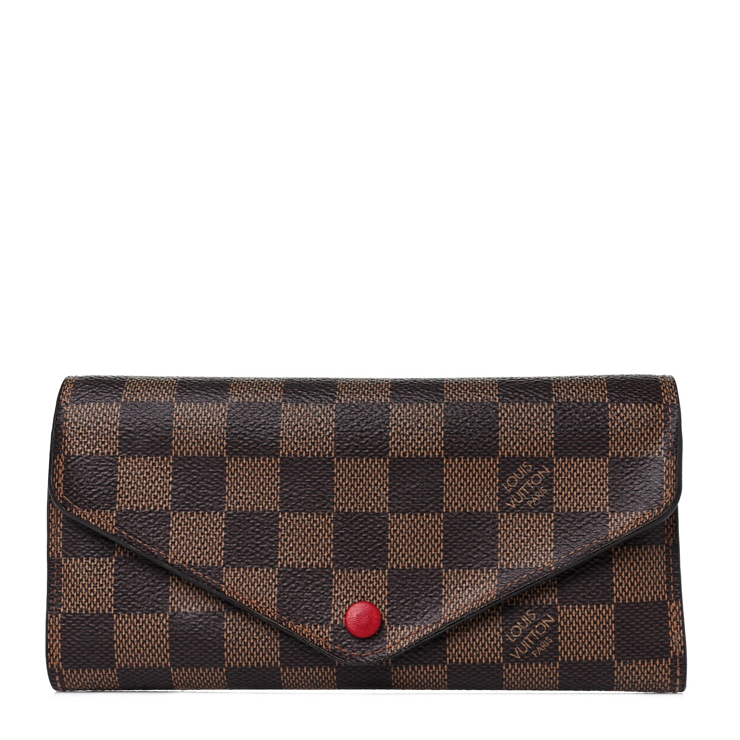 Louis Vuitton Damier Ebene Josephine Wallet Red 1 of 10