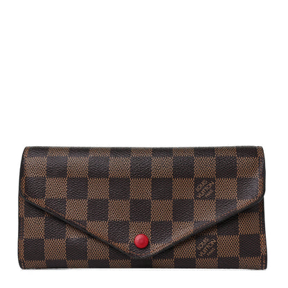 Louis Vuitton Damier Ebene Josephine Wallet Red 1 of 10