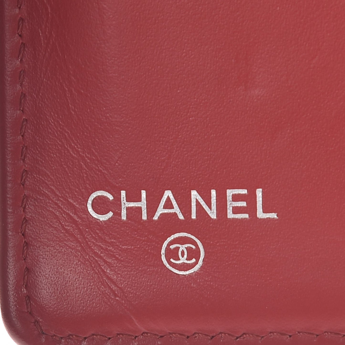Caviar Quilted Yen Wallet Red