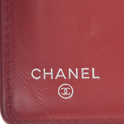 Chanel Caviar Quilted Yen Wallet Red 4 of 9