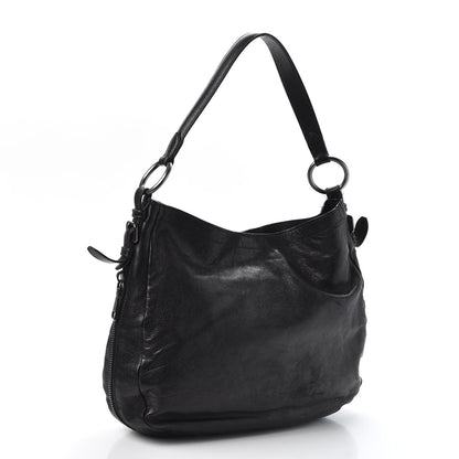 Prada Soft Calf Hobo Black 2 of 13
