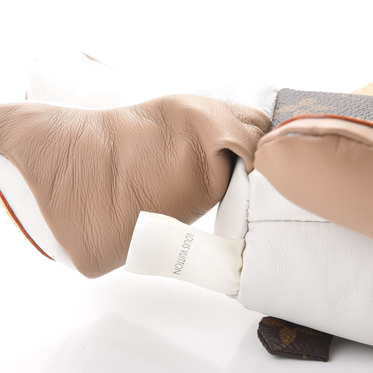 Calfskin Monogram Doudou Louis Bear Beige