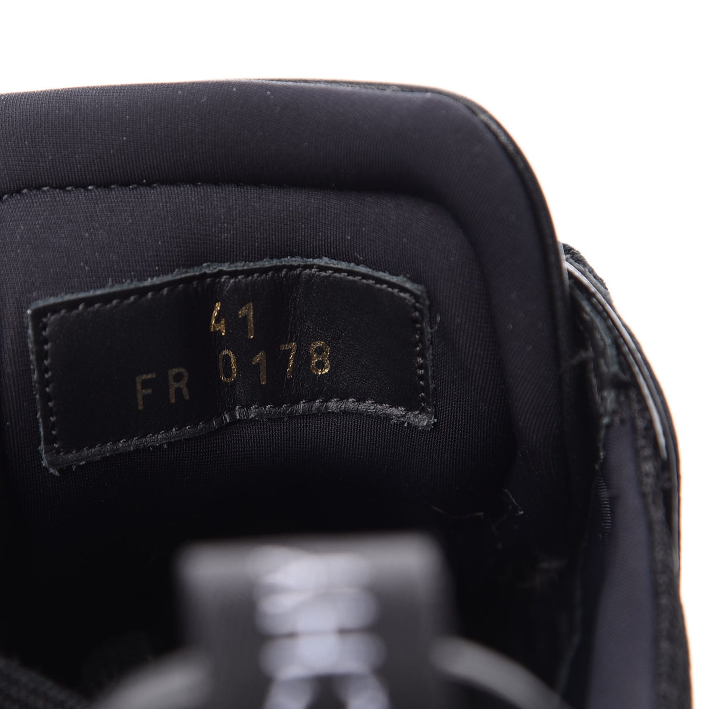 Calfskin Neoprene Jaw Low Sneakers 41 Black