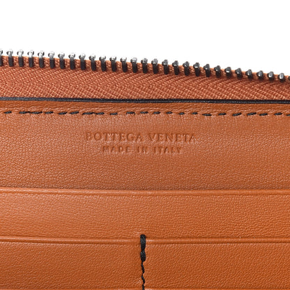 Bottega Veneta Ayers Livrea Intrecciato Zip Around Wallet Brown 6 of 10