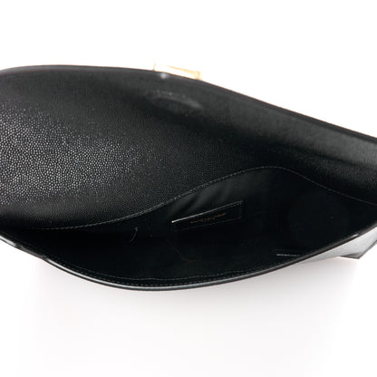 Saint Laurent SAINT LAURENT Grain De Poudre Uptown Pouch Black 5 of 9