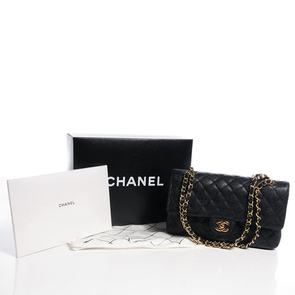 Chanel Caviar Quilted Medium Double Flap Black 5 of 10