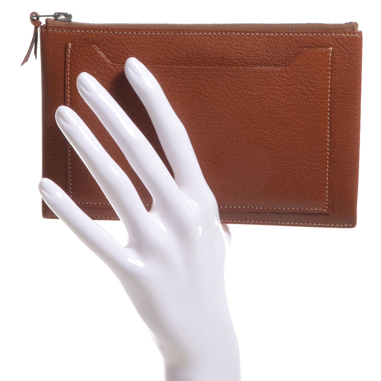 Hermes Chevre Mysore Clarisse GM Noisette 2 of 7