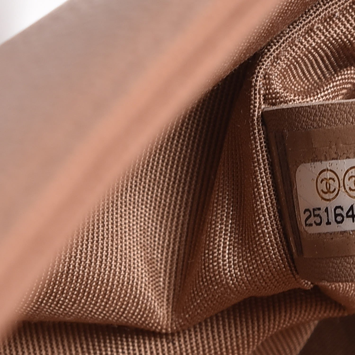 Chanel Caviar Chevron Quilted Medium Boy Flap Light Brown 7 of 8