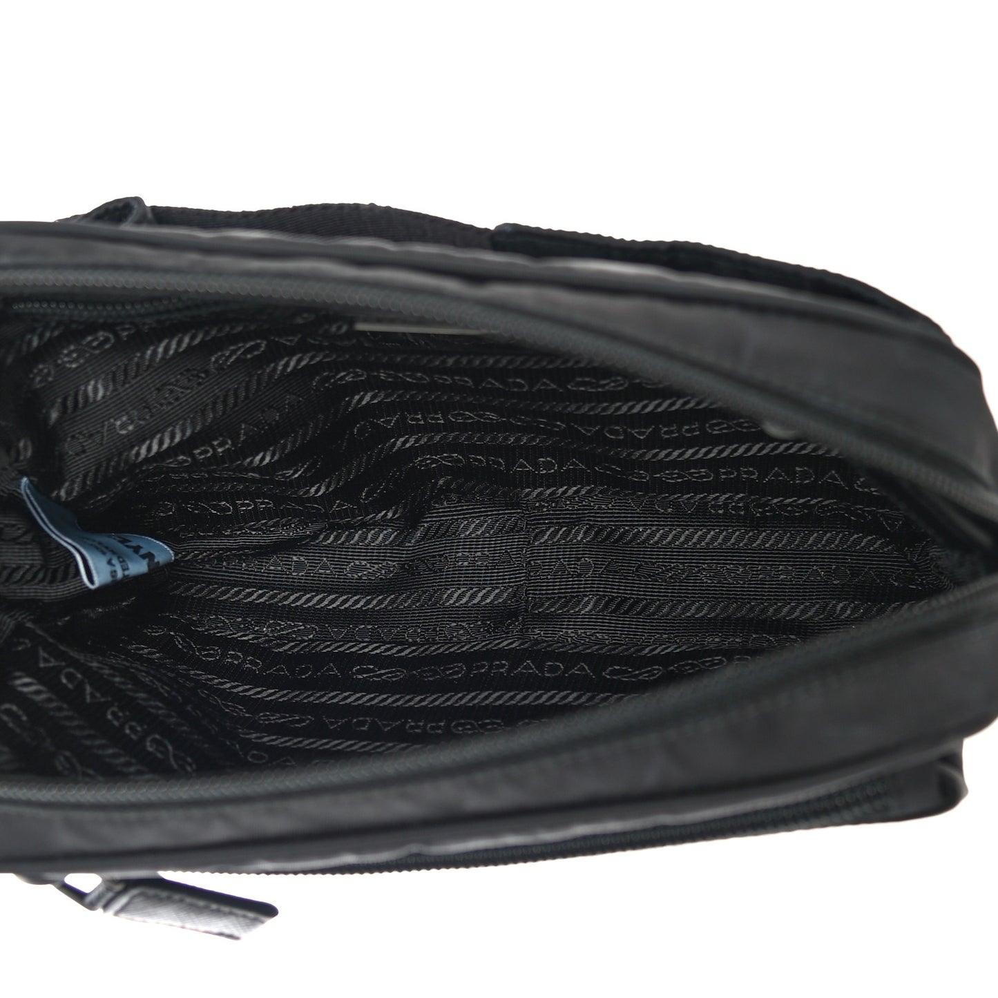 Re-Nylon Saffiano Convertible Belt Bag Black