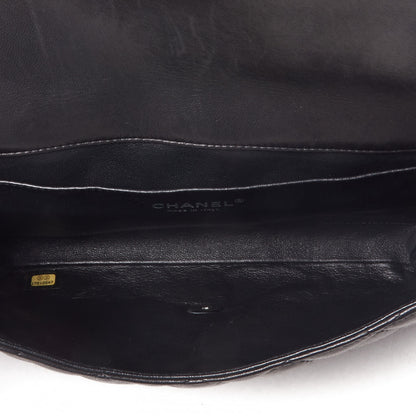 Chanel Lambskin Quilted Clutch With Chain Flap Black 4 of 9