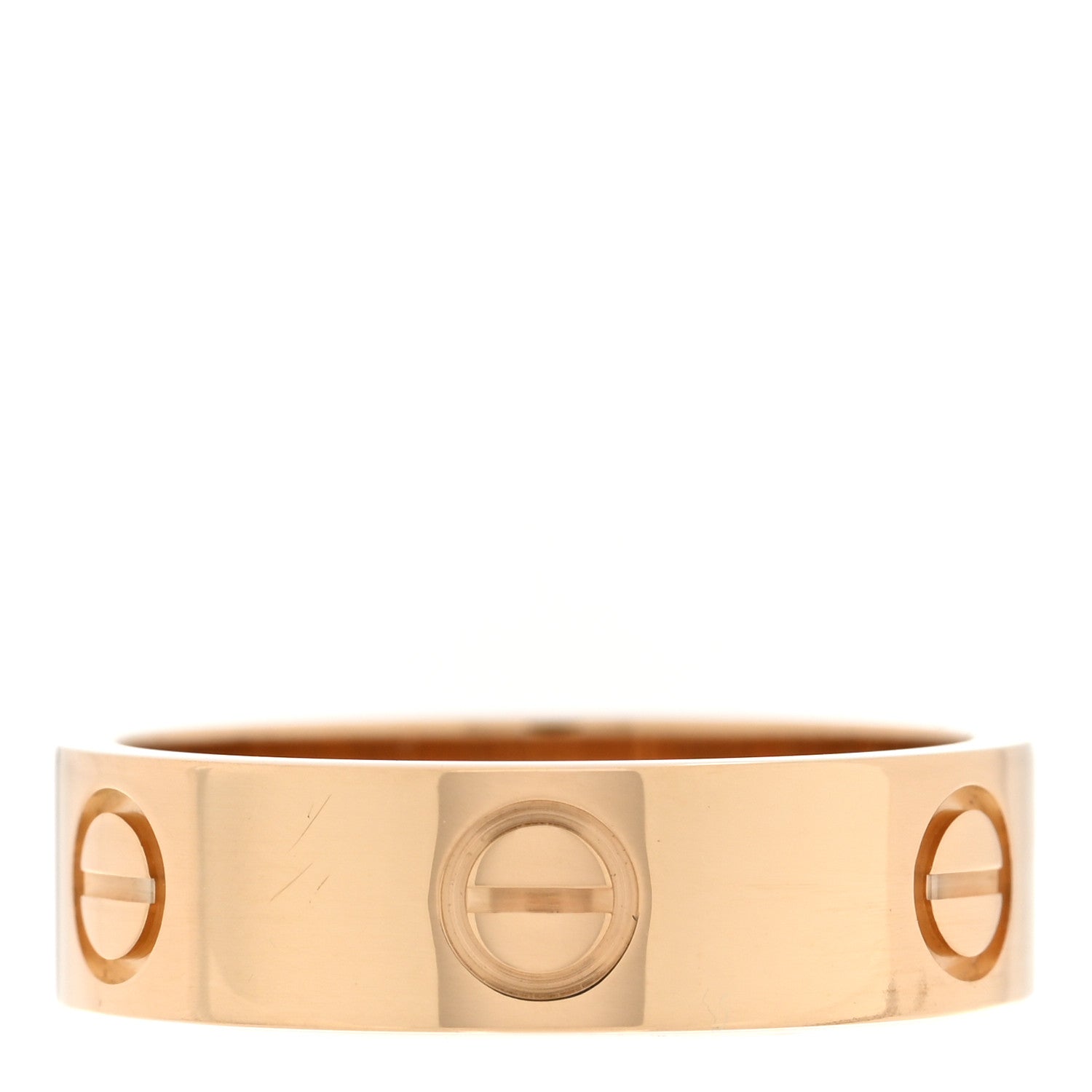 Cartier 18K Yellow Gold 5.5mm LOVE Ring 55 7.25 1 of 5