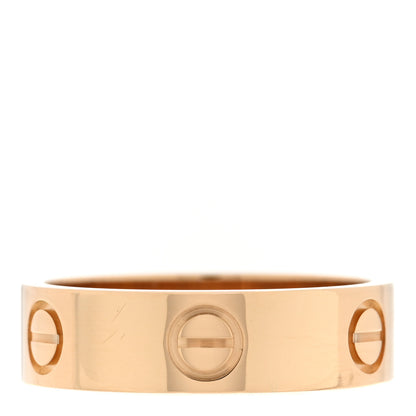 Cartier 18K Yellow Gold 5.5mm LOVE Ring 55 7.25 1 of 5