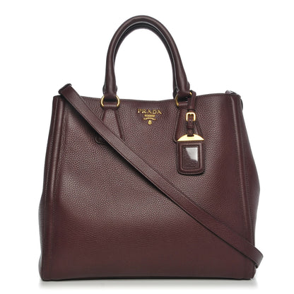 Prada Vitello Daino Tote Granato 1 of 8
