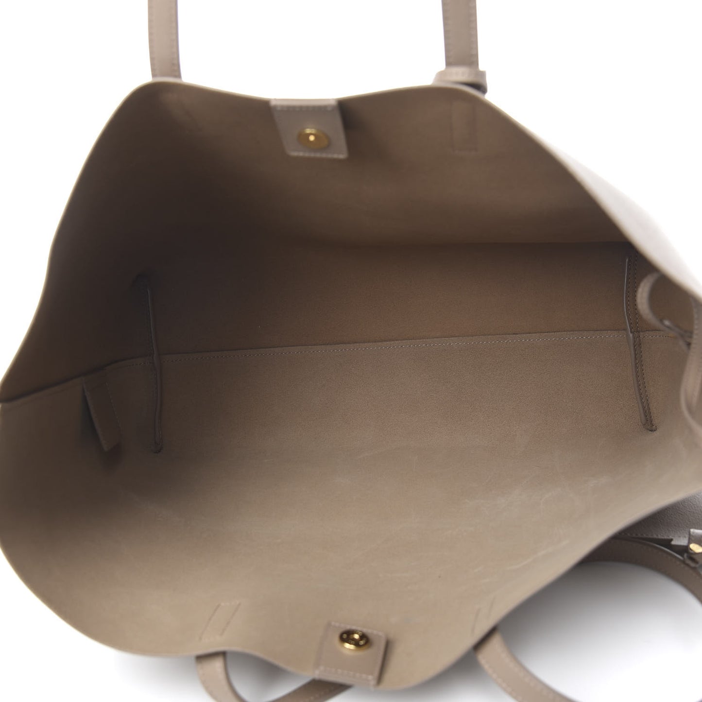 Calfskin Large Shopping Tote Dusty Gray