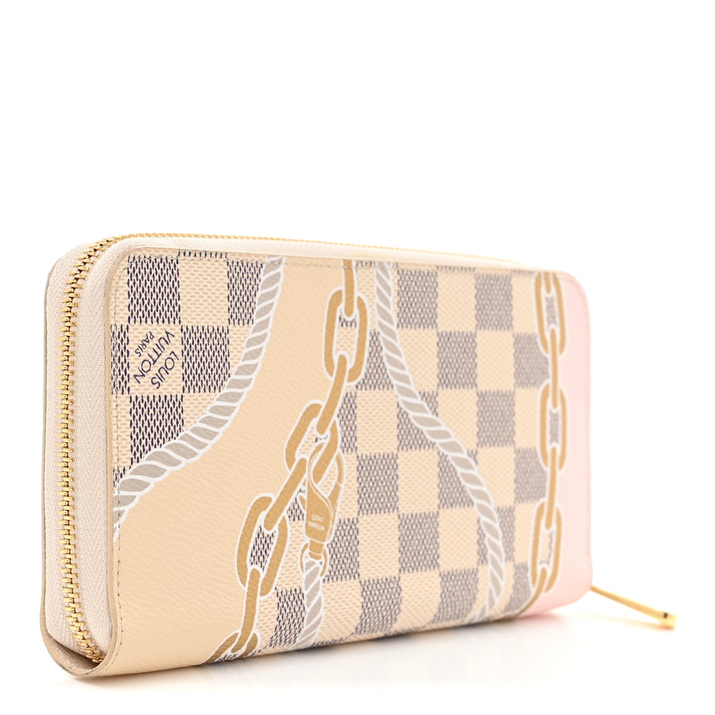 Damier Azur Nautical Zippy Wallet Gold