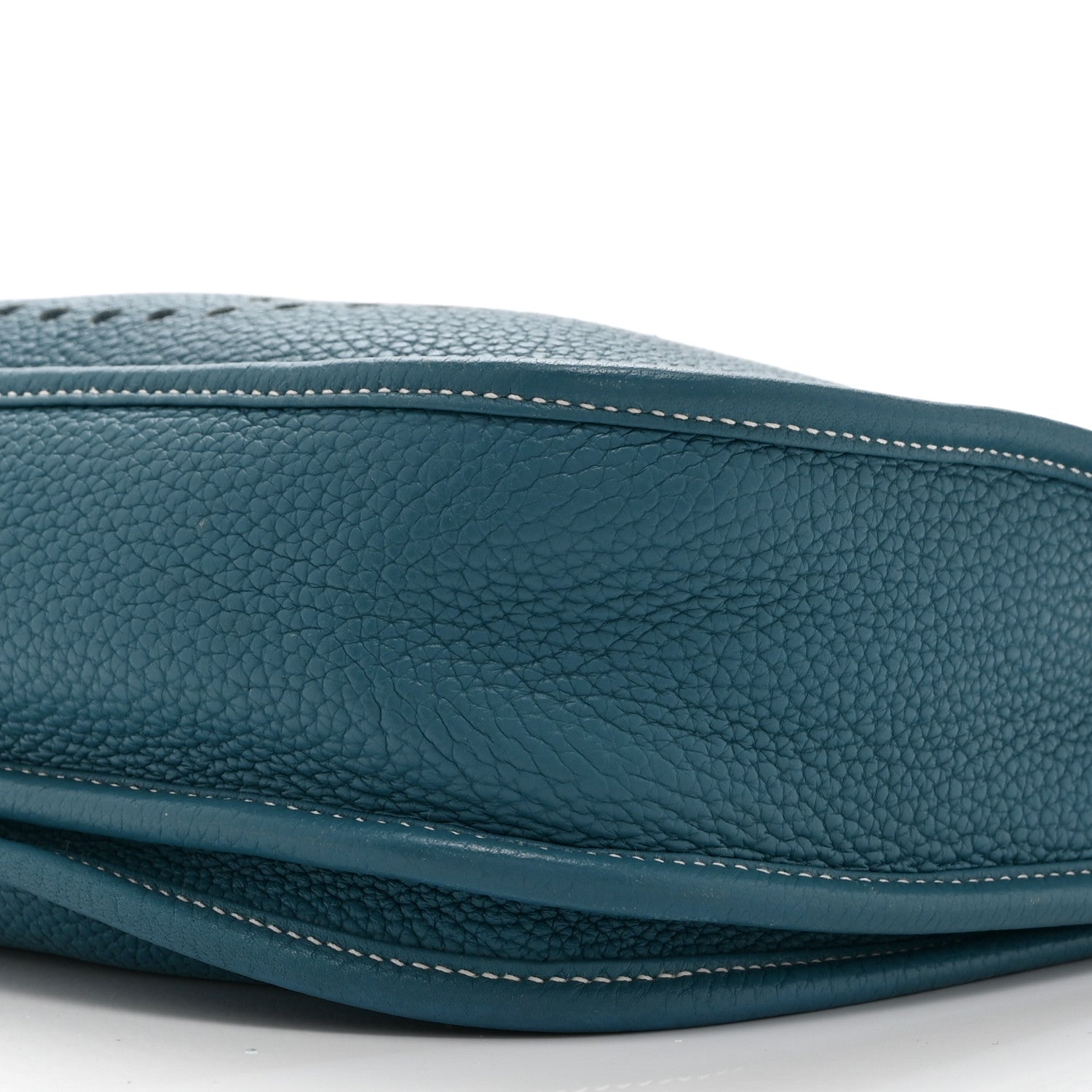 Hermes Taurillon Clemence Evelyne III PM Blue Jean 10 of 11