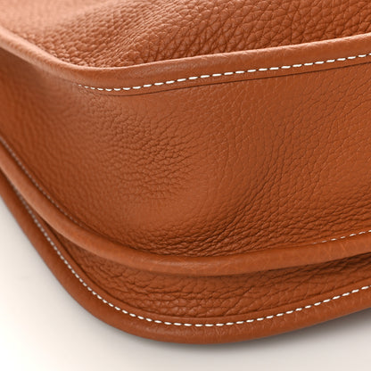 Hermes Taurillon Clemence Evelyne III PM Gold 7 of 8
